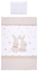 Σετ Σεντόνια Κούνιας 3τεμ. 70x140cm  Honey Bunny Beige   10420016501  Lorelli