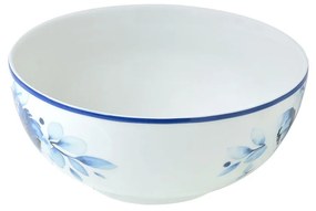 Estia 07-16166 Blue Rose Σαλατιέρα από Πορσελάνη 23x23cm, Μπλε