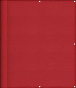 vidaXL Σήτα Μπαλκονιού Κόκκινη 120x1000 εκ. 100% Πολυεστέρας Oxford