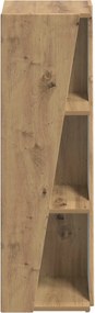 vidaXL Πλευρικό Ράφι 33 x 32 x 100,5 εκ. Επεξεργασμένο ξύλο