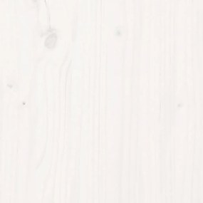 Τραπεζάκι Σαλονιού Λευκό 80x55x40,5 εκ από Μασίφ Ξύλο Πεύκου - Λευκό