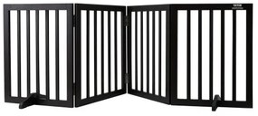 VEVOR Free Standing Dog Gate 24x80.3 inch Freestanding Pet Gate Foldable Brown