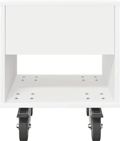 vidaXL Κομοδίνο 2 pcs Λευκό 40,5 x 40 x 48 εκ. Επεξεργασμένο ξύλο