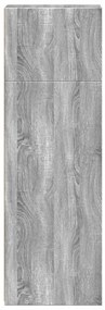 vidaXL Ντουλάπι Γκρι Sonoma 30x41x124 εκ. από Επεξεργασμένο Ξύλο