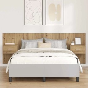 vidaXL Κεφαλή κρεβατιού με κομοδίνο 3 pcs Artisan Oak