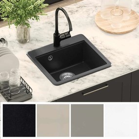 vidaXL Σιντρινο Μαύρο 470 x 440 mm Γρανίτης
