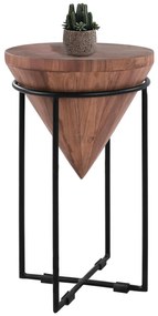 Βοηθητικό Τραπεζάκι σαλονιού ZELIE από Μασίφ Κορμό Ακακίας Φ31x53Υεκ. 31x31x53 εκ.