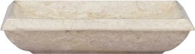 vidaXL Νιπτήρας Κρεμ 50 x 35 x 10 εκ. Μαρμάρινος