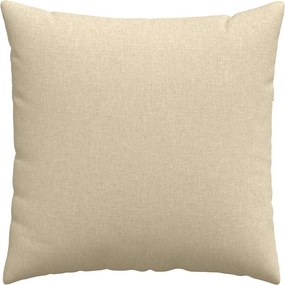 vidaXL Μαξιλάρι Καναπέ 2 pcs Κρεμ 80 x 80 cm ύφασμα