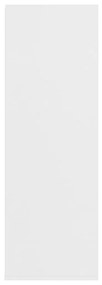 vidaXL Παπουτσοθήκη Λευκή Δρυς 54x34x100,5 εκ. από Επεξεργασμένο Ξύλο