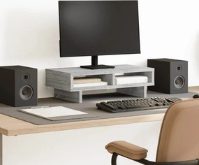 vidaXL Βάση Οθόνης Γκρι Sonoma 50x27x15 εκ. από Επεξεργασμένο Ξύλο