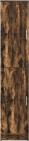 vidaXL Highboard Καπνιστό Δρύς 35 x 39 x 168 εκ.