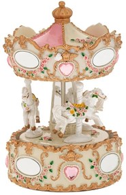 Διακοσμητικό Καρουζέλ Κουρδιστό Με Κίνηση & Μουσική 90505 11,5x11,5x16cm Multi