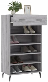 vidaXL Παπουτσοθήκη Γκρι Sonoma 60 x 35 x 105 εκ. από Επεξεργ. Ξύλο