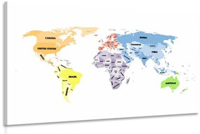 Εικόνα πρωτότυπου παγκόσμιου χάρτη - 60x40