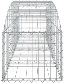 vidaXL Συρματοκιβώτιο Τοξωτό 200x50x40/60εκ. από Γαλβανισμένο Χάλυβα