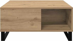 vidaXL Τραπεζάκι σαλονιού Artisan Oak 80 x 80 x 36,5 εκ