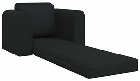 vidaXL Κατώφλι Καναπές Κρεβάτι 2 σε 1 Μαύρο 98x71x83 εκ Υφασμάτινο