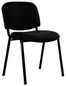 SIGMA Καρέκλα Στοιβαζόμενη Γραφείου - Επισκέπτη Μέταλλο Μαύρο / Ύφασμα Μαύρο 56x62x77cm / Σωλ.35x16/1mm ΕΟ550,18W
