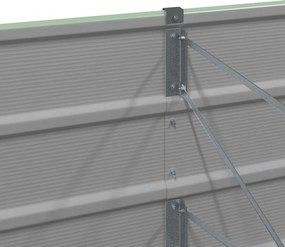 vidaXL Γλάστρα Παστέλ Πράσινο 770 x 50 x 45 εκ Επικαλυμμένος Χάλυβας