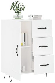 vidaXL Ντουλάπι Γυαλιστερό Λευκό 69,5x34x90 εκ. Επεξεργασμένο Ξύλο