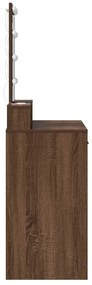vidaXL Τραπέζι περιποίησης Καφέ 100 x 41 x 140 εκ. Επεξεργασμένο ξύλο