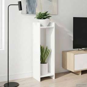 vidaXL Βάση φυτών Λευκό 30 x 30 x 100 εκ Επεξεργασμένο Ξύλο
