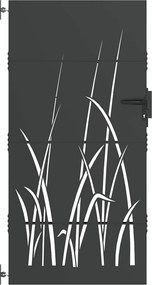 vidaXL Πύλη Κήπου Μαύρο 85 x 200 cm Ατσάλι με Επικάλυψη Πούδρας
