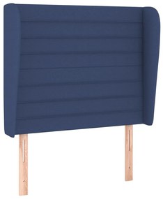 Κεφαλάρι με Πτερύγια Μπλε 83x23x118/128 εκ. Υφασμάτινο 3118076