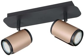 Φωτιστικό Οροφής - Σποτ Gillan 814500265 30x12x16cm 2xGU10 10W Coffee-Black Trio Lighting