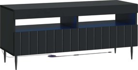 vidaXL 5 Τεμάχια LED Τηλεοπτικού Ντουλαπιού Μαύρο Επεξεργασμένο Ξύλο