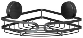 Γωνιακή Ραφιέρα Μπάνιου (27x20x9.8) Wenko Pavia Black 24872100