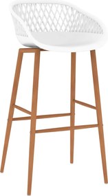 vidaXL Σετ Επίπλων Μπαρ 5 Τεμαχίων Λευκό