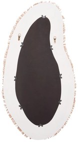 Καθρέπτης Τοίχου SANTORINI Mdf Υπόλευκο - Μπέζ 63x1,8x120Υ εκ. 62x1.8x120 εκ.