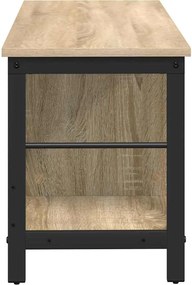 vidaXL Ράφι Βιβλίων Δρύς Sonoma 102 x 32 x 40,5 εκ. Επεξεργασμένο ξύλο