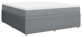 ΚΡΕΒΑΤΙ BOXSPRING ΜΕ ΣΤΡΩΜΑ ΑΝΟΙΧΤΟ ΓΚΡΙ 180X200 ΕΚ. ΥΦΑΣΜΑΤΙΝΟ 3285588