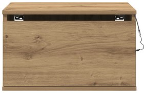 vidaXL κουζίνας κομοδίνο  με LED τοίχου Artisan Oak 50x36x30 εκ.