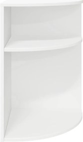 vidaXL End Table Λευκό 39,7 x 39,7 x 60 εκ Επεξεργασμένο ξύλο