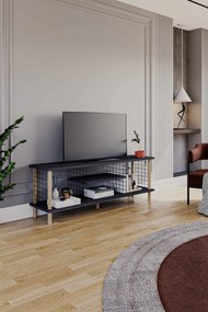 Έπιπλο Τηλεόρασης Ανθρακί LOCUSEL 120x30x42.6