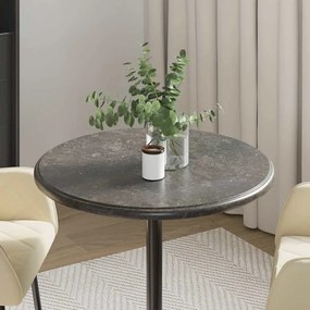 vidaXL Επιφάνεια Τραπεζιού Μαύρη Ø60 x 2,5 εκ. Μαρμάρινη