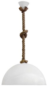 Φωτιστικό Οροφής Μονόφωτο Heronia Sfera/36 31-0942 Rope/White