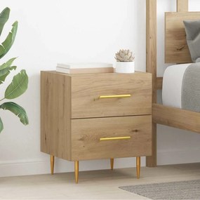 vidaXL Κομοδίνο 2 τεμ. Artisan Oak 40 x 35 x 47,5 εκ