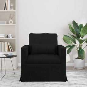 vidaXL Καναπές Μαύρο 78 x 78 x 80 εκ. ύφασμα
