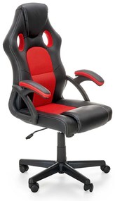 ΚΑΡΕΚΛΑ ΓΡΑΦΕΙΟΥ / GAMER CAIN ΜΑΥΡΟ / ΓΚΡΙ 62x63x108-117cm