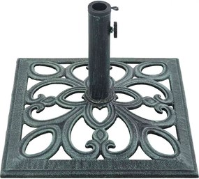 vidaXL Βάση Ομπρέλας Πράσινη 12 κ. 49 εκ. από Χυτοσίδηρο