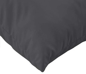 vidaXL Μαξιλάρια Παλέτας 3 τεμ. Ανθρακί Μελανζέ Υφασμάτινα