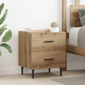 vidaXL Κομοδίνο artisan δρυς 40 x 35 x 47.5 εκ Επεξεργασμένο ξύλο