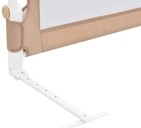 vidaXL Μπάρα Κρεβατιού Προστατευτική Χρώμα Taupe 120x42 εκ Πολυεστέρας