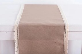 Beauty Home ΡΑΝΝΕΡ ΥΦΑΣΜΑΤΙΝΟ ΜΕ ΔΑΝΤΕΛΑ 30 cm x 1.5m  Γαλάζιο