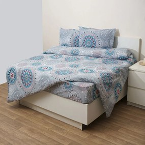 Παπλωματοθήκη 827 Grey Viopros Single 160x240cm 100% Cotton